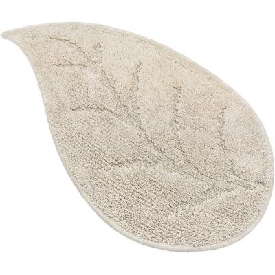 Perlarara Tappeto Bagno Leaf 55X110 Cm In Cotone Lino Leaf_