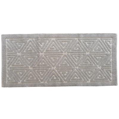 Perlarara Tappeto Bagno Iside 55X120 Cm In Cotone Terra_