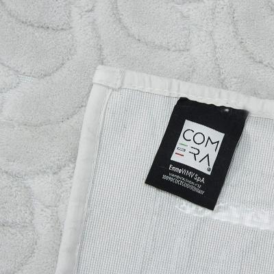 Perlarara Tappeto Bagno Irina 60X100 Cm In Cotone Grigio Irina_