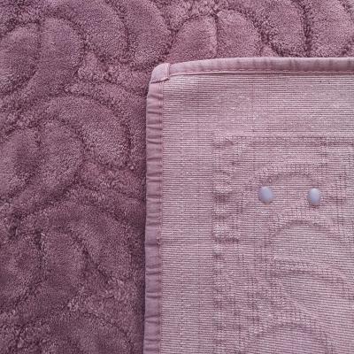 Perlarara Tappeto Bagno Irina 50X60 Cm In Cotone Prugna Irina_