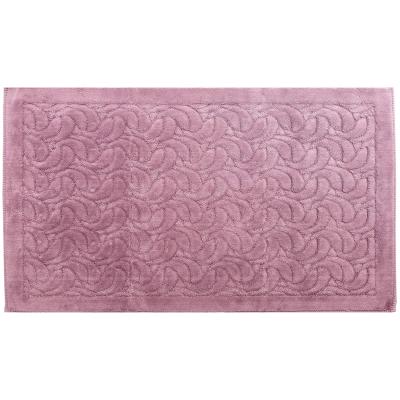 Perlarara Tappeto Bagno Irina 50X60 Cm In Cotone Prugna Irina_