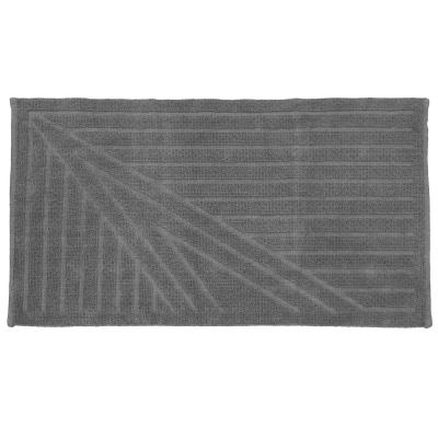 Emmevi Tappeto Bagno Bianca 55X100 Cm In Cotone Grigio_