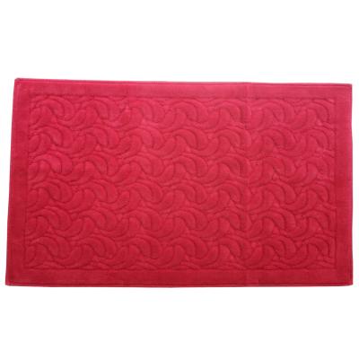 Perlarara Tappeto Bagno Irina 60X100 Cm In Cotone Rosso Irina_