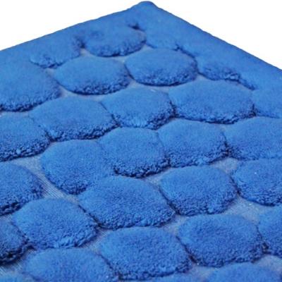 Perlarara Tappeto Bagno Glamour 65X100 Cm In Cotone Blu Glamour_