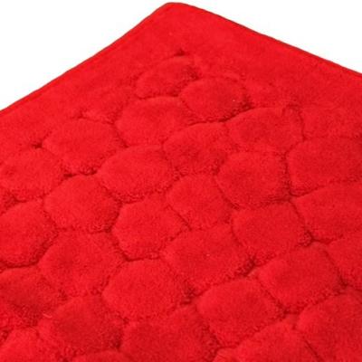 Perlarara Tappeto Bagno Glamour 65X100 Cm In Cotone Rosso Glamour_