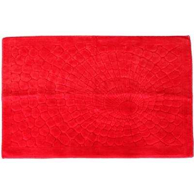 Perlarara Tappeto Bagno Glamour 65X100 Cm In Cotone Rosso Glamour_
