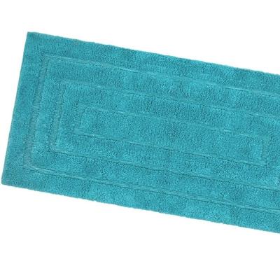 Perlarara Tappeto Bagno Four 65X140 Cm In Cotone Turchese Four