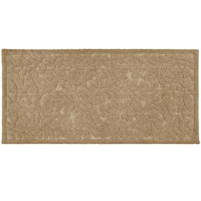Perlarara Tappeto Bagno Dea 55X110 Cm In Cotone Terra Dea_