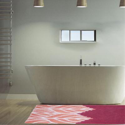 Perlarara Tappeto Bagno Chloè 50X80 Cm In Cotone Rosa_