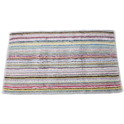 Perlarara Tappeto Bagno Astrid 55X90 Cm In Cotone Grigio_