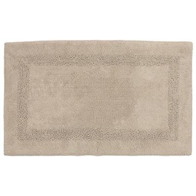 Perlarara Tappeto Bagno Border 50X80 Cm In Cotone Lino_