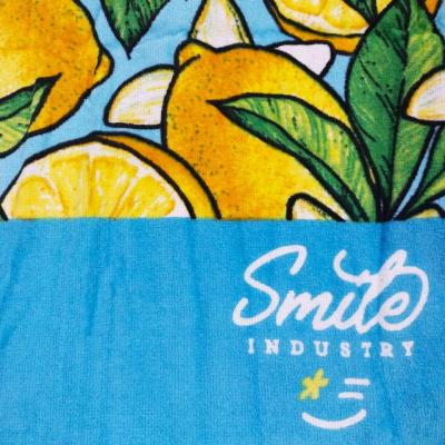 Smile Industry Telo Mare in microspugna Vesuvio, Telo da Bagno Cotone Stampato_