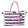 Siretessile Borsa da spiaggia grande con zip, Borsa da mare donna, moda estate San Marco