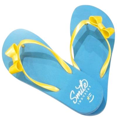 Smile Industry Infradito Donna Estive, Fiocco Giallo 36 37 Sandali Spiaggia Piscina Mare Antiscivolo_