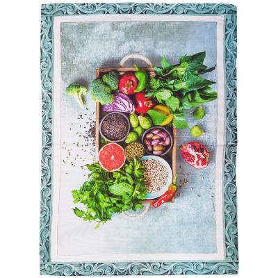 Vingi 6 Strofinacci Cucina Cotone 52x70 cm Stampati Dis 2, Set asciugamani da cucina 6 pezzi Asciugapiatti_