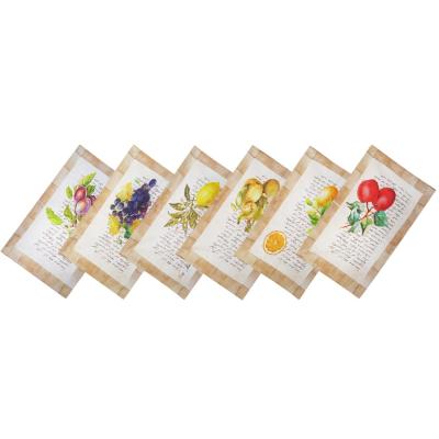 Vingi 6 Strofinacci Cucina Cotone 52x70 cm Stampati Dis 3, Set asciugamani da cucina 6 pezzi Asciugapiatti_