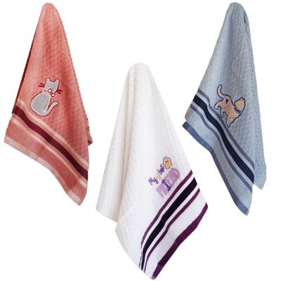 Vingi 3 Strofinacci Cucina in Spugna Cotone 44x67 cm Gatti, Set asciugamani da cucina 3 pezzi Asciugapiatti_