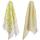 Vingi Set 2 Strofinacci Cucina in Spugna Cotone 44x73 cm Fantasy Limoni, Asciugamani da cucina Asciugapiatti