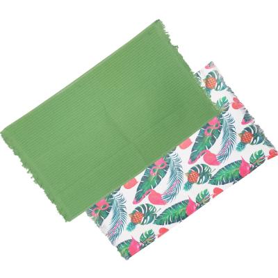 Vingi Set 2 Strofinacci Cucina in Spugna Cotone 44x73 cm Hawaii Flamingo, Asciugamani da cucina Asciugapiatti_