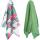 Vingi Set 2 Strofinacci Cucina in Spugna Cotone 44x73 cm Hawaii Flamingo, Asciugamani da cucina Asciugapiatti