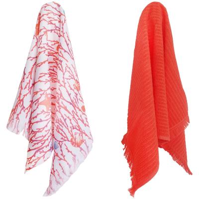 Vingi Set 2 Strofinacci Cucina in Spugna Cotone 44x73 cm Hawaii Coral, Asciugamani da cucina Asciugapiatti_