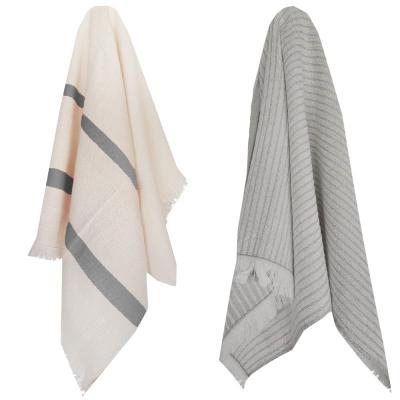Vingi Set 2 Strofinacci Cucina in Spugna Cotone 44x73 cm Haiti Grigio, Asciugamani da cucina Asciugapiatti