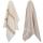 Vingi Set 2 Strofinacci Cucina in Spugna Cotone 44x73 cm Haiti Corda, Asciugamani da cucina Asciugapiatti