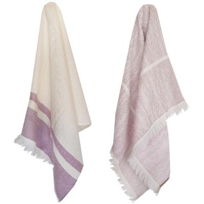 Vingi Set 2 Strofinacci Cucina in Spugna Cotone 44x73 cm Haiti Glicine, Asciugamani da cucina Asciugapiatti