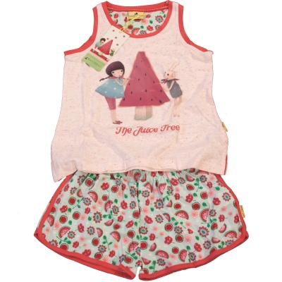 Gorjuss Santoro Anguria Bianco - Pigiama 2 Pezzi Canotta + Pantaloncino Bambina 6 Anni