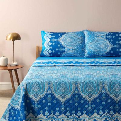 Bassetti Granfoulard Completo Letto Matrimoniale Lenzuola Raso di puro Cotone Isolabella B1_