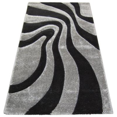Lalee Tappeto Passatoia arredo moderno salotto Lambada 80x300 cm 452 Black Silver