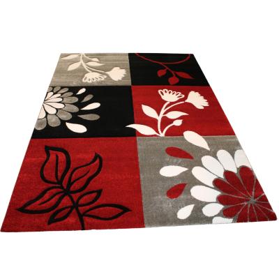 Lalee Tappeto arredo moderno salotto Lambada 200x290 cm 464 Nero Rosso_