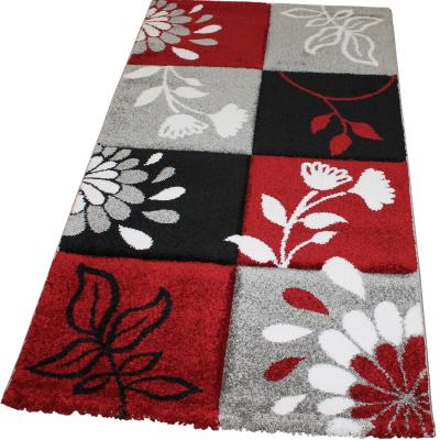 Lalee Tappeto arredo moderno salotto Lambada 200x290 cm 464 Nero Rosso_