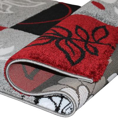 Lalee Tappeto arredo moderno salotto Lambada 200x290 cm 464 Nero Rosso_
