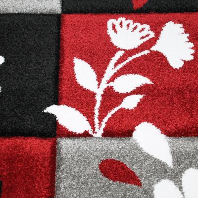 Lalee Tappeto arredo moderno salotto Lambada 200x290 cm 464 Nero Rosso_