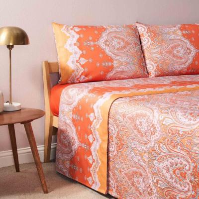 Bassetti Granfoulard Completo Letto Matrimoniale Lenzuola Raso di puro Cotone Isolabella O1_