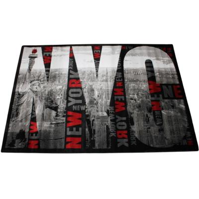 Lalee Tappeto a pelo rasato arredo moderno salotto Metro 120x170 cm 942 Silver_