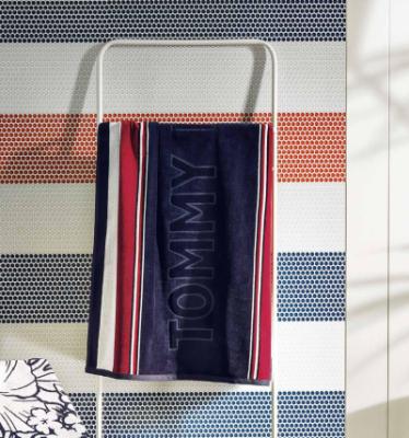 Tommy Hilfiger Telo Mare in Spugna di Cotone Cinigliato - Cruiser_