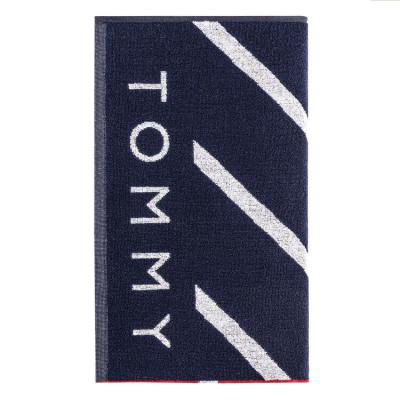 Tommy Hilfiger Telo Mare in Spugna di Cotone Cinigliato - Captain_