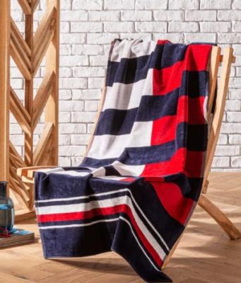 Tommy Hilfiger Telo Mare in Spugna di Cotone Cinigliato - Coastal_