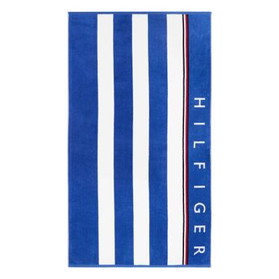 Tommy Hilfiger Telo Mare in Spugna di Cotone Cinigliato - Zoom B2