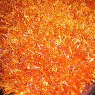 Lalee Tappeto arredo a doppio pelo annodato a mano alta qualità Glamour 60x110 cm Arancio_