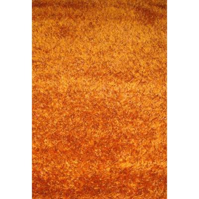 Lalee Tappeto arredo a doppio pelo annodato a mano alta qualità Glamour 60x110 cm Arancio_