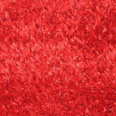 Lalee Tappeto arredo a doppio pelo annodato a mano alta qualità Glamour 80x150 cm Rosso_