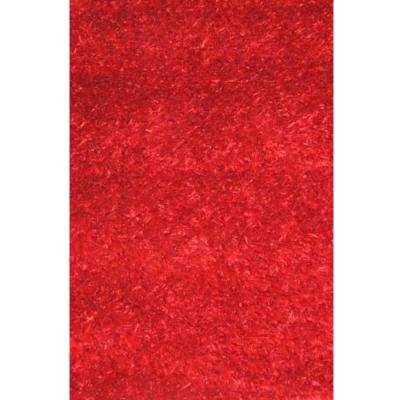 Lalee Tappeto arredo a doppio pelo annodato a mano alta qualità Glamour 80x150 cm Rosso_