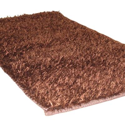 Lalee Tappeto arredo a doppio pelo annodato a mano alta qualità Glamour 80x150 cm Marrone_