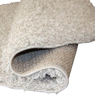 Lalee Tappeto Tondo arredo a pelo alto moderno salotto Relax Ø 160 cm Avorio_