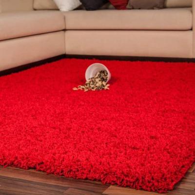 Lalee Tappeto arredo a pelo alto moderno salotto Relax 160x230 cm Rosso_