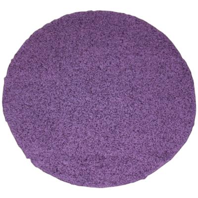 Lalee Tappeto Tondo arredo a pelo alto moderno salotto Relax Ø 160 cm Violet_