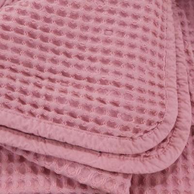 Bellora Copriletto Letto Singolo in Nido d'Ape Stone, Coperta leggera Una Piazza Cotone, Quilt Leggero mezza stagione 066 Rosa_